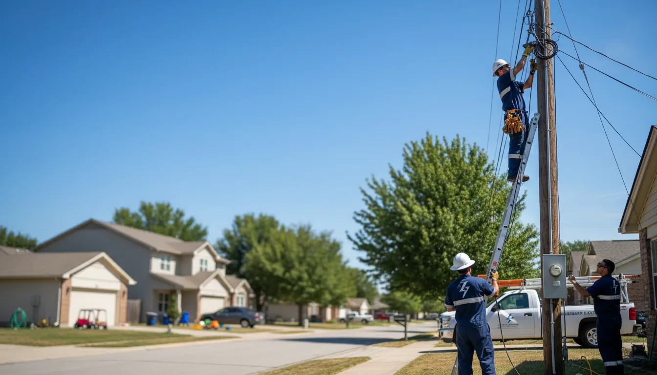 Residential electrician providing installation services in York, SC